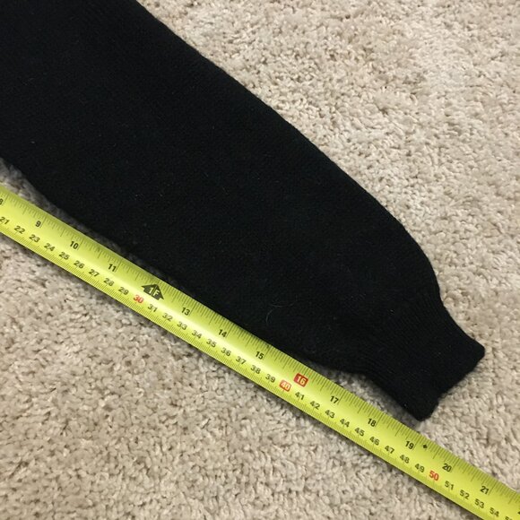 Vintage Long Black Beadwork Knit Sweater - Picture 13 of 13